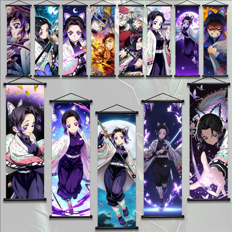 Anime Cosplay Prop - 시노부 코쵸 데몬 슬레이어 아트 패브릭