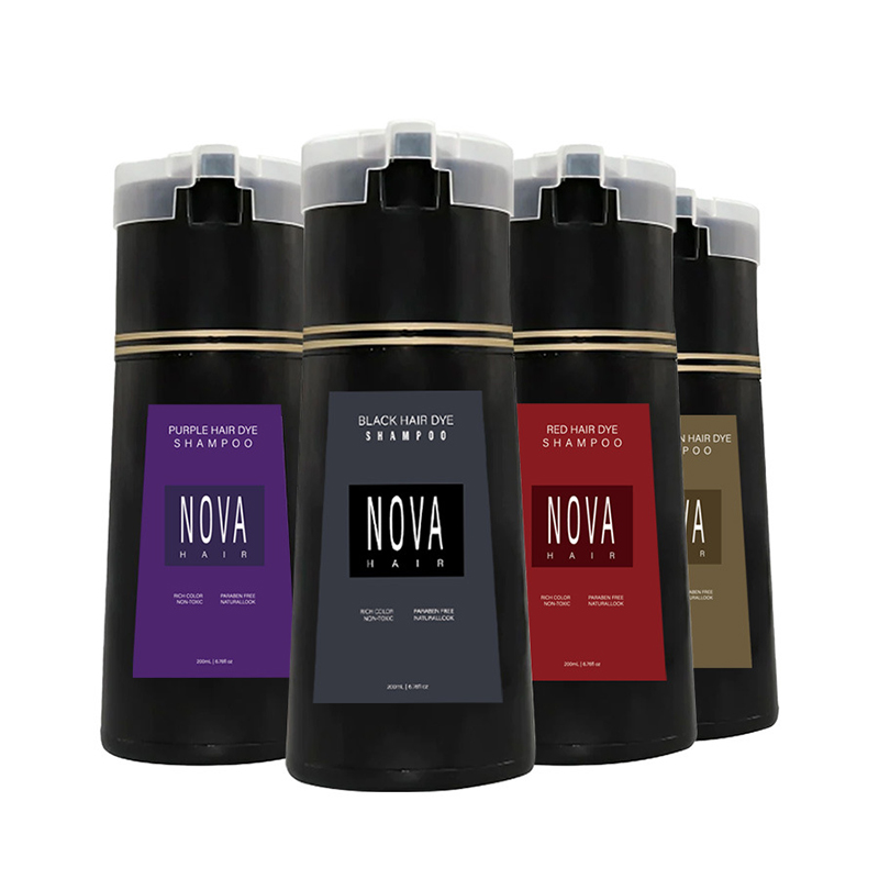 200ml 노바 헤어 염색 샴푸 헤어 염색 샴푸 회색  - Hair Spray Color 리뷰 및 가격