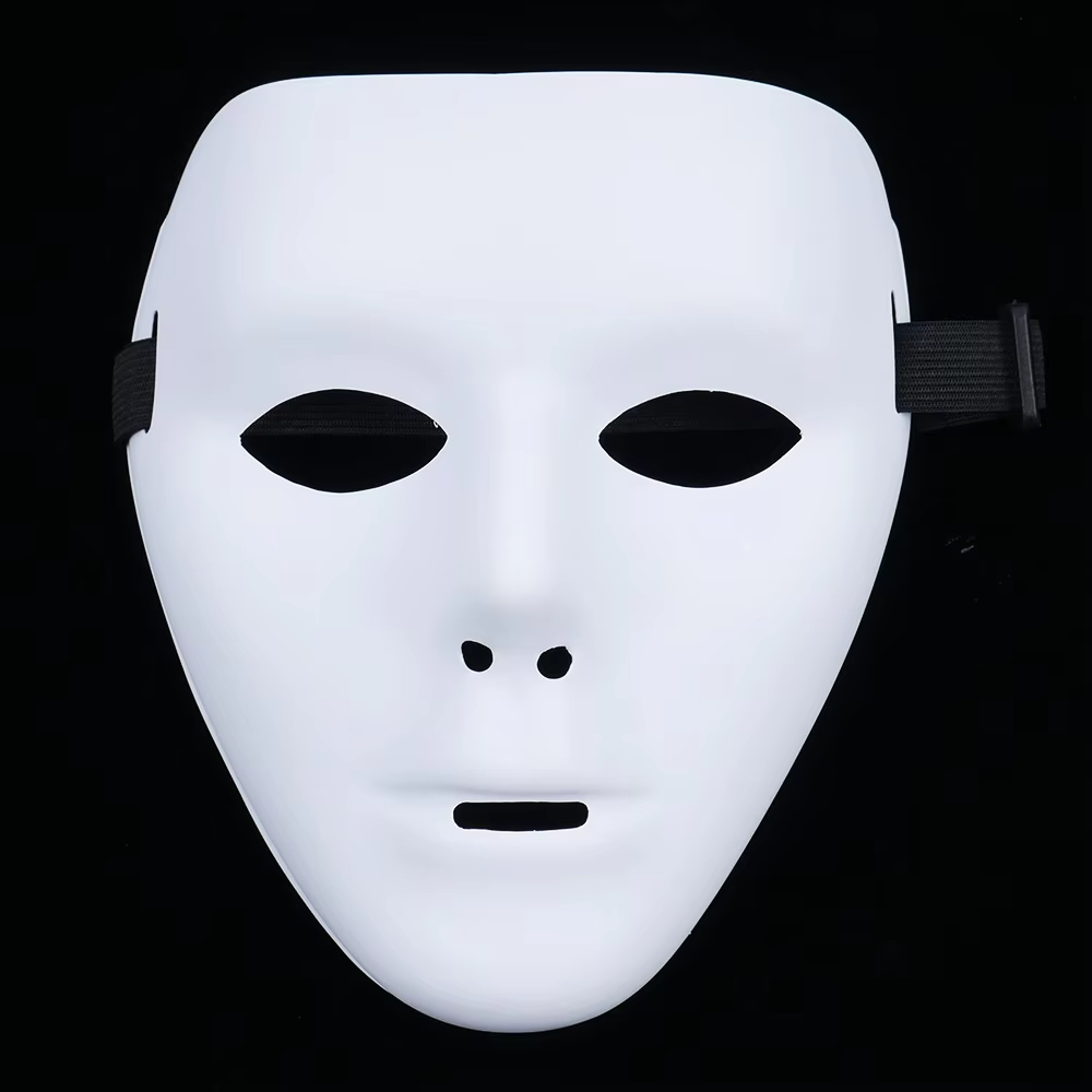 할로윈 Pvc 화이트 페이스 마스크 힙합 남성과 여성의 - Cosplay Prop Paint 리뷰 및 가격