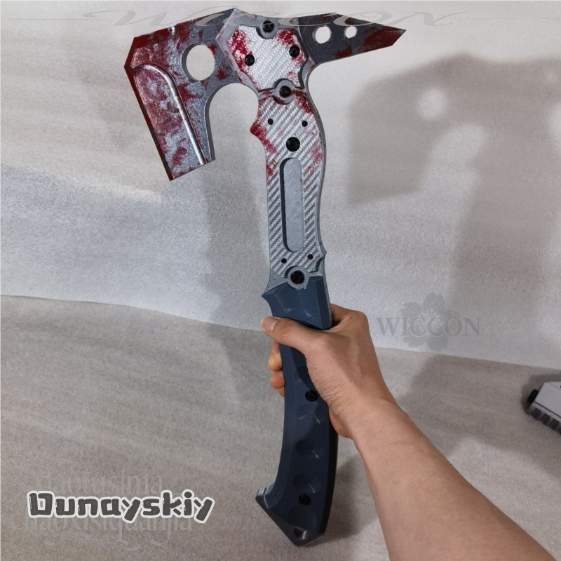 레온 고품질 가짜 전술 도끼 혈흔 무늬 3D 폴리락트산 - Cosplay Prop Patterns 리뷰 및 가격
