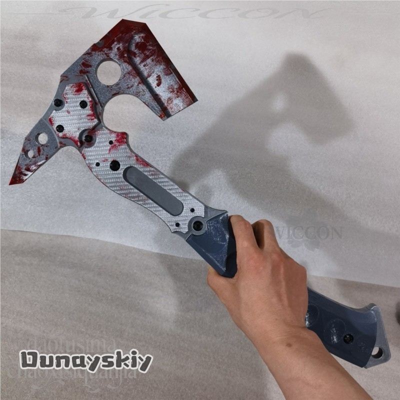 레온 고품질 가짜 전술 도끼 혈흔 무늬 3D 폴리락트산 - Cosplay Prop Patterns 리뷰 및 가격