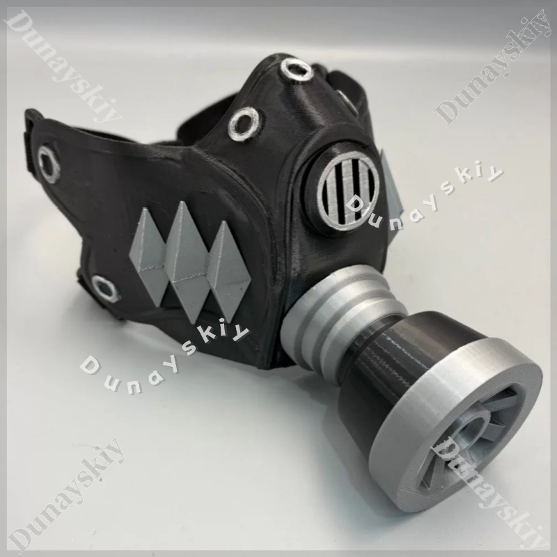 Guita Cyberpunk 가스 마스크 그린 블론드  - Cosplay Prop 3D Print 리뷰 및 가격