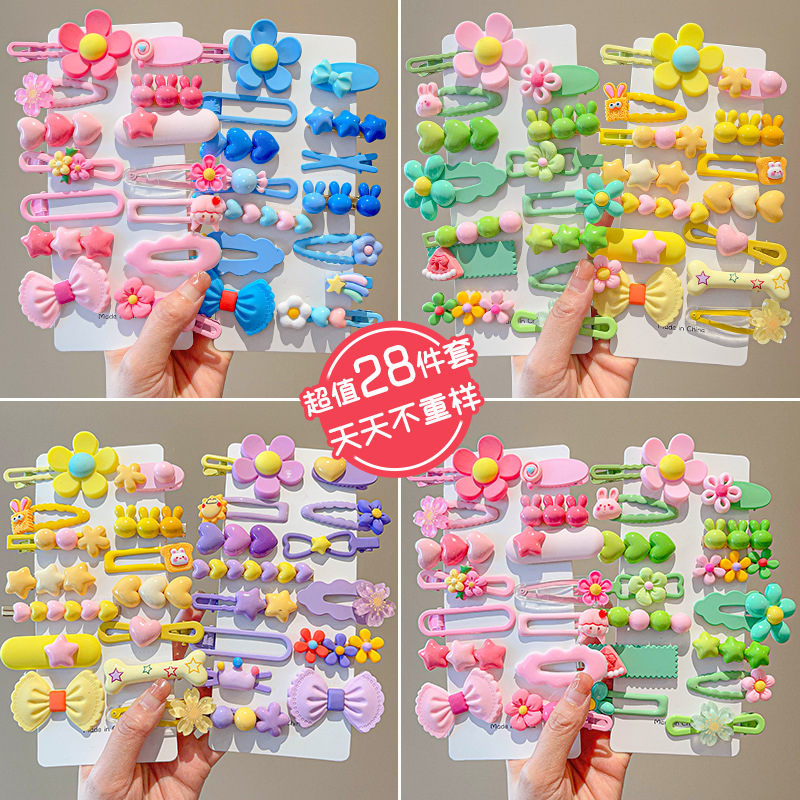 14-8 개/대 캔디 컬러 만화 Bowknot 꽃 헤어 - Hair Spray Color 리뷰 및 가격