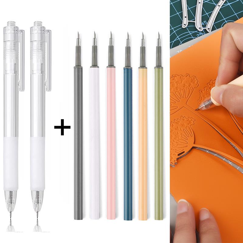 2 + 6Pcs 칼 펜 리필 세트 아트 유틸리티 종이  - Craft Knife Set 리뷰 및 가격