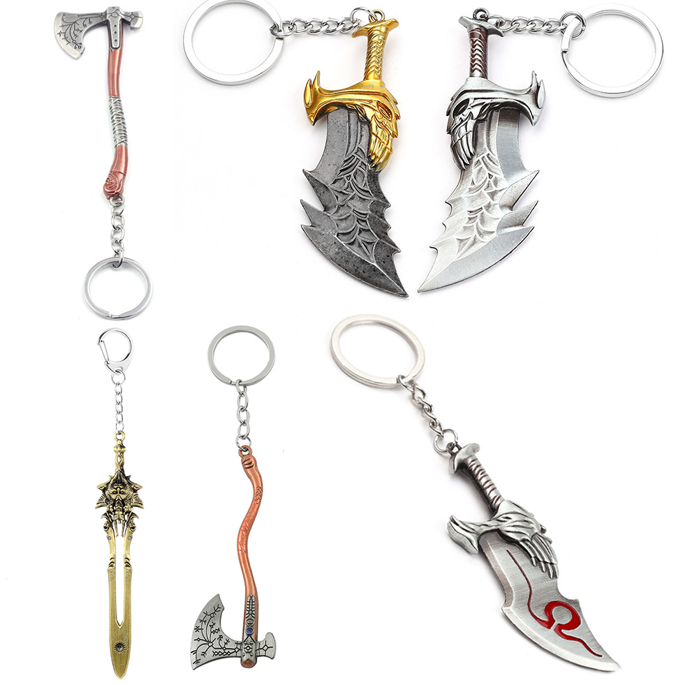 갓 오브 워 4 크레토스 검 키체인 펜던트 열쇠고리 쥬 - Cosplay Prop Dagger 리뷰 및 가격