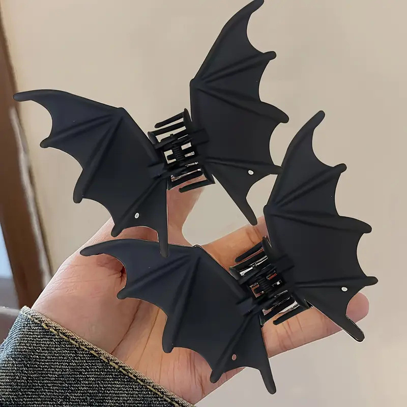 매트 블랙 박쥐 발톱 클립 고딕 펑크 헤어 클립 상어  - Cosplay Bat Prop 리뷰 및 가격