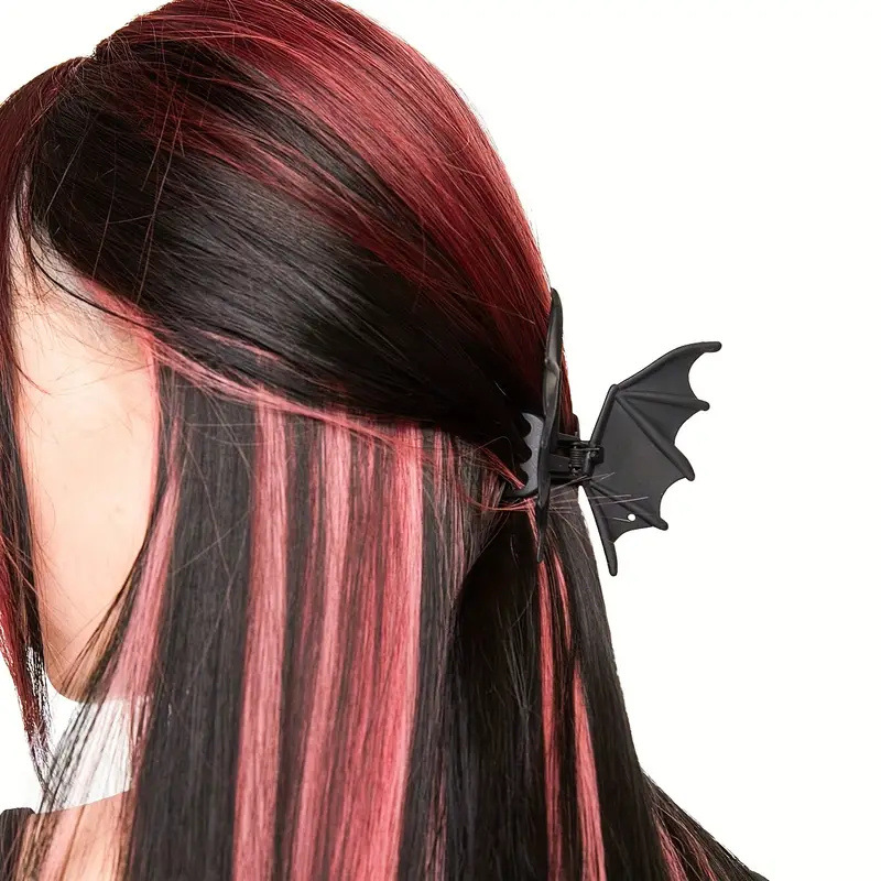 매트 블랙 박쥐 발톱 클립 고딕 펑크 헤어 클립 상어  - Cosplay Bat Prop 리뷰 및 가격