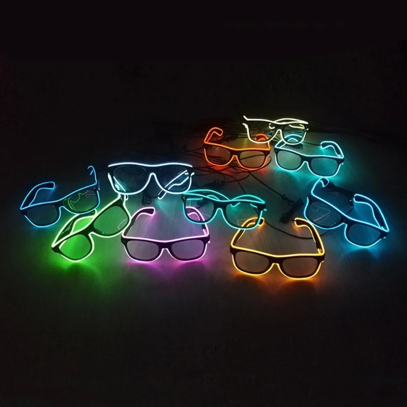 플래싱 글라스 EL 와이어 LED 안경 발광 파티 용품 - Led El Wire 리뷰 및 가격