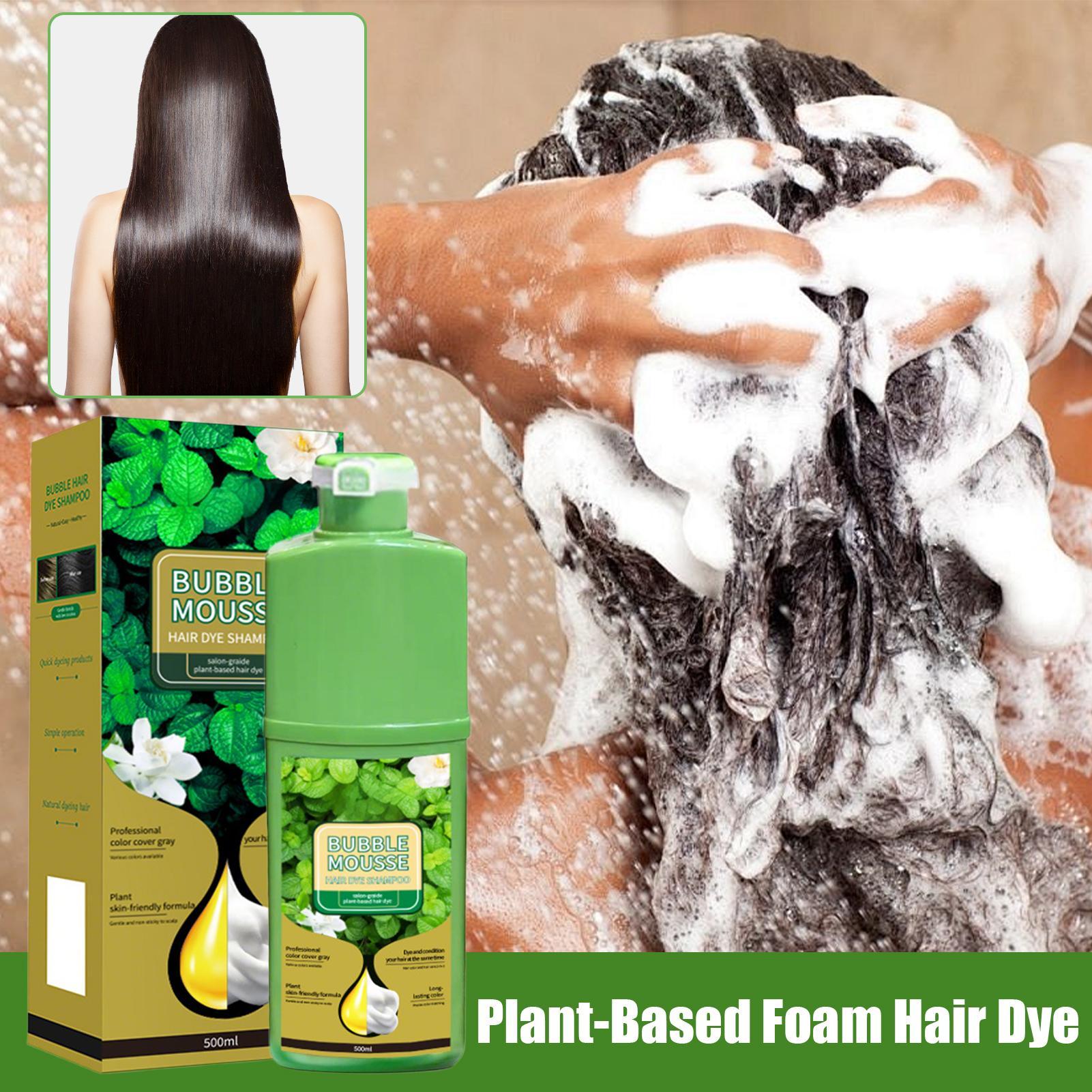 오래 지속되는 식물성 폼 컬러 염색 무스 버블 헤어 염 - Hair Spray Color 리뷰 및 가격