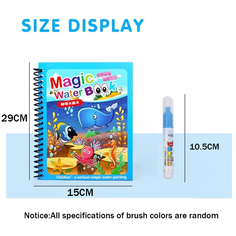 1pc 재사용 가능한 물 그림책 매직 워터북 깔끔한 매 - Cosplay Prop Painting 리뷰 및 가격