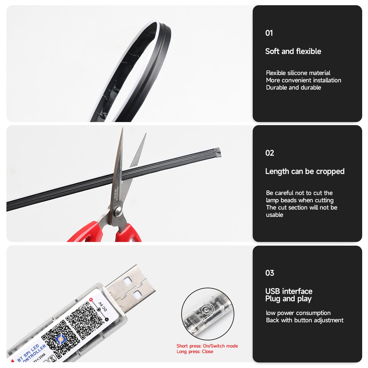 자동차 LED 앰비언트 라이트, USB 64 색 아크릴 - Led El Wire 리뷰 및 가격