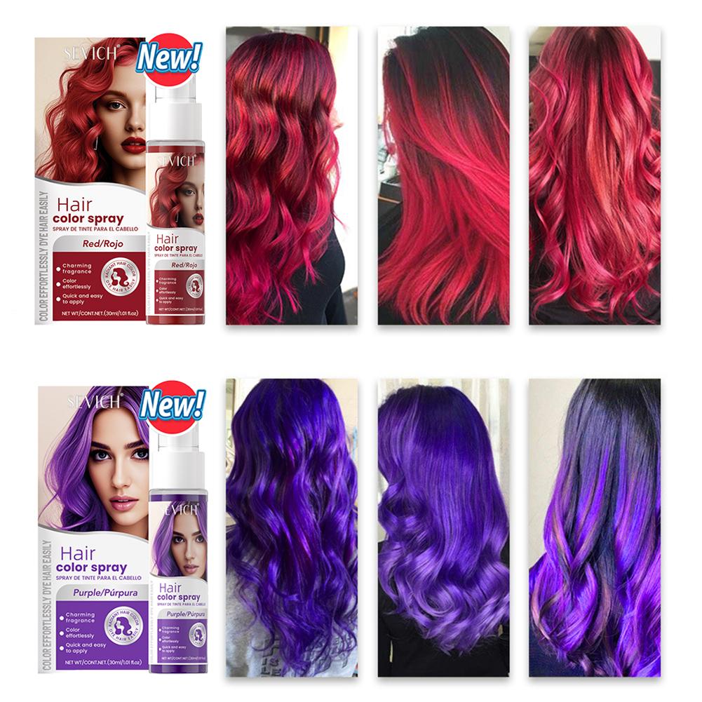 8가지 색상 헤어 컬러 스프레이 할로윈 코스프레용 일회 - Hair Spray Color 리뷰 및 가격