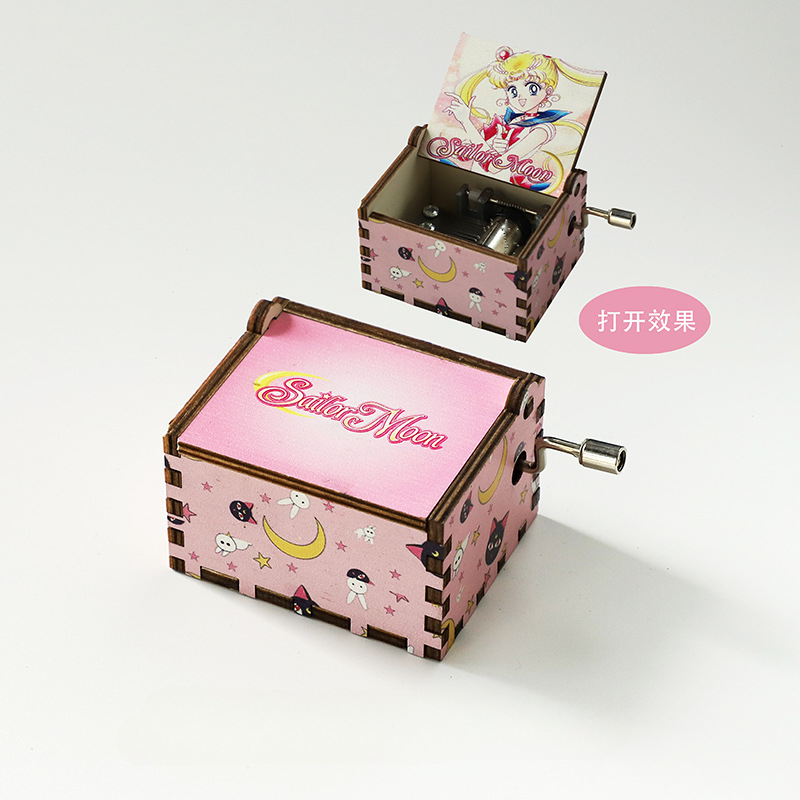 세일러 문 테마 뮤직 박스 장식품 파티 나무 손으로 돌 - Cosplay Prop Diy 리뷰 및 가격
