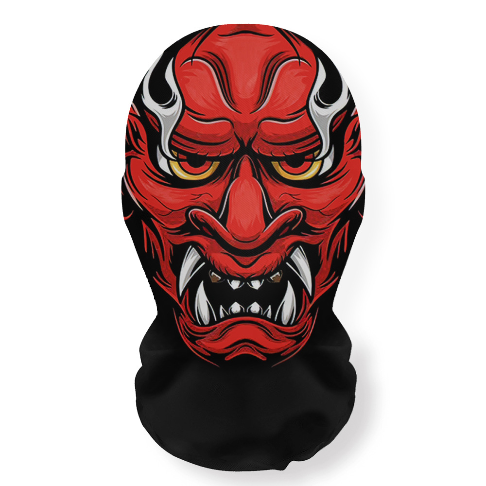 할로윈 공포 마스크 3D 인쇄 해골 패턴 탄성 메쉬 페 - Cosplay Prop Patterns 리뷰 및 가격