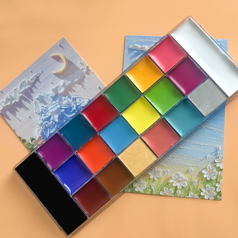 20 가지 색상 페이스 바디 유화 페인트 안료 비 독성 - Cosplay Prop Paint 리뷰 및 가격