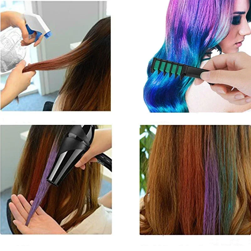 헤어 컬러 분필 임시 컬러 왁스  헤어 커버 패션 디자 - Hair Spray Color 리뷰 및 가격