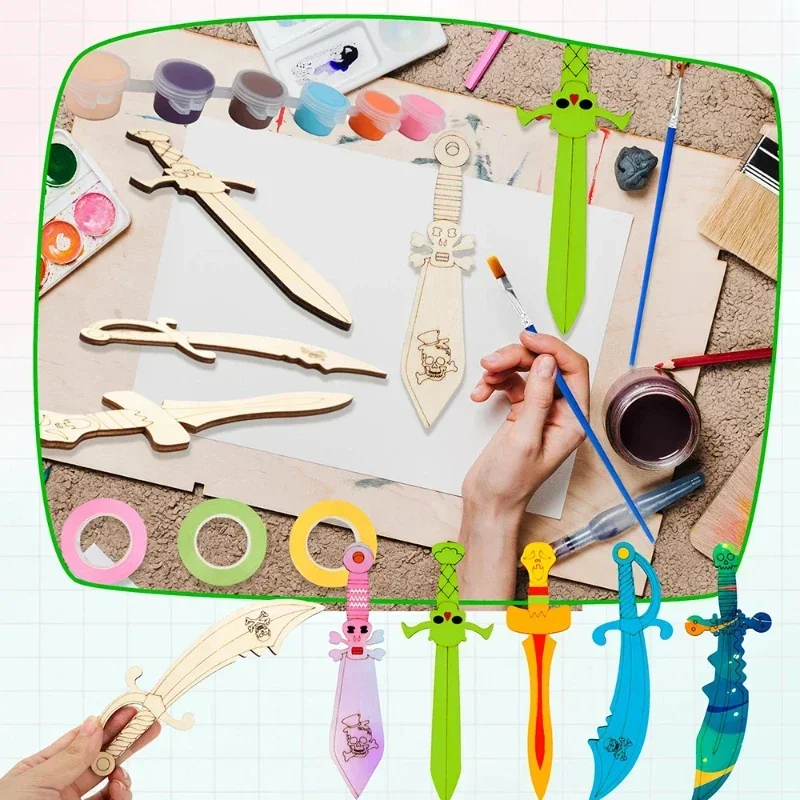 2026 최신 모델 최고급 16개 미완성 나무 검 어린 - Cosplay Prop Painting 리뷰 및 가격