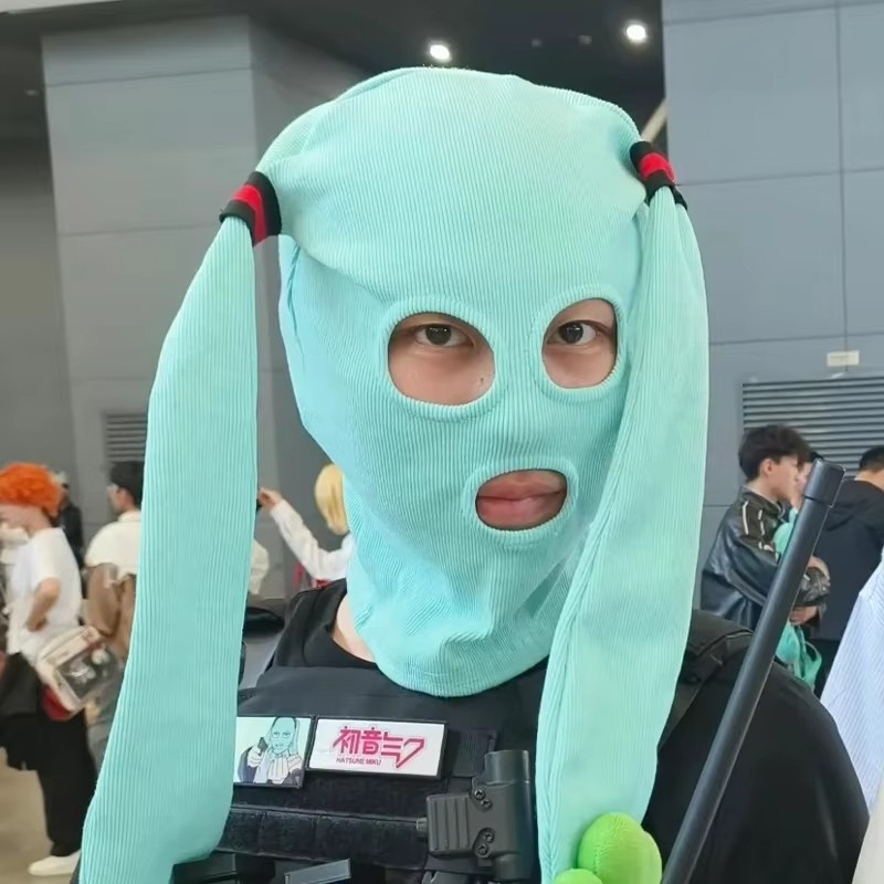 뜨거운 판매 하츠네 미쿠 발라크라바 마스크 부드러운 통 - Cosplay Fire Prop 리뷰 및 가격