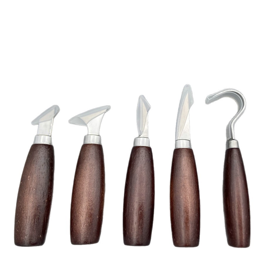 5종 목공 조각 도구 세트, 오크 손잡이 곡선형 칼,  - Craft Knife Set 리뷰 및 가격