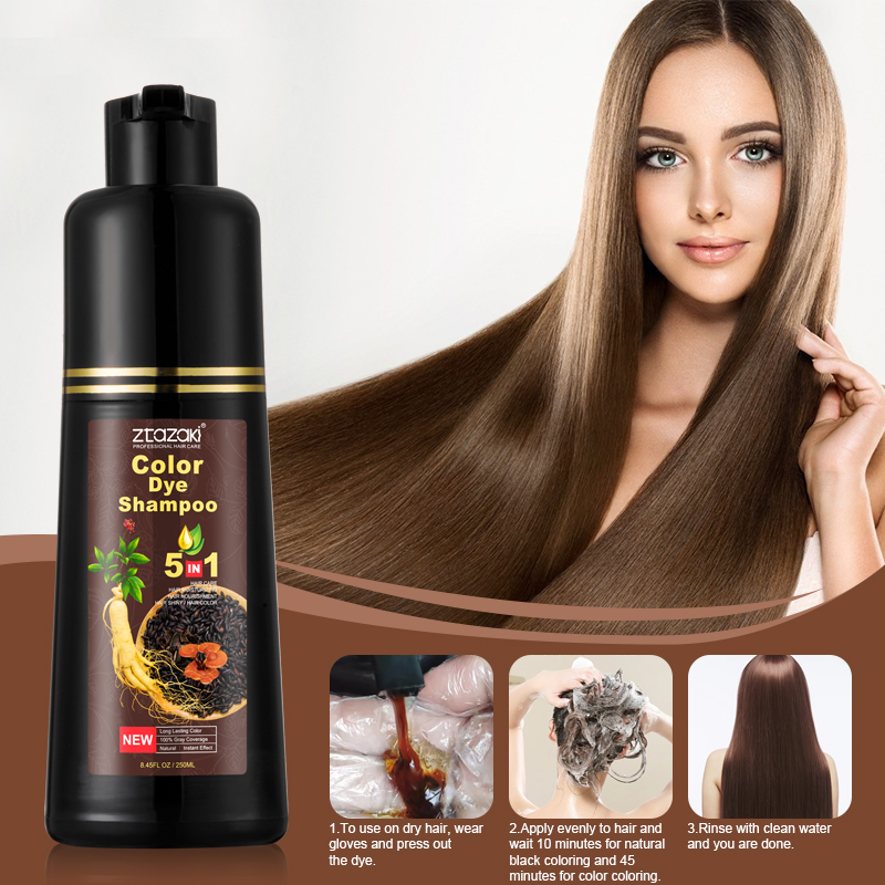 모케루 인삼 헤어 케어 염색 샴푸 5 in 1 식물 추 - Hair Spray Color 리뷰 및 가격