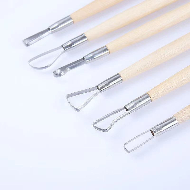 6PCS 나무 손잡이 왁스 도자기 점토 조각 조각 도구 - Craft Knife Set 리뷰 및 가격